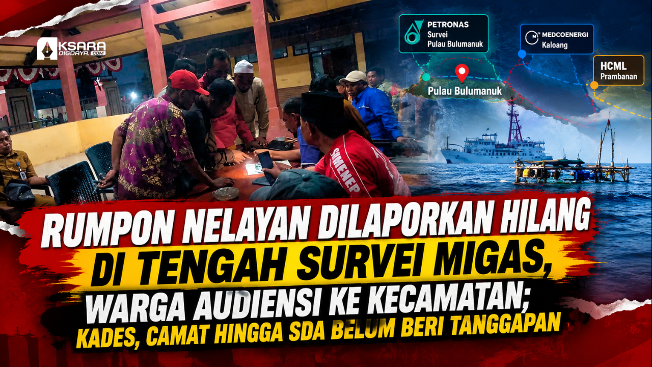 RUMPON NELAYAN HILANG DI TENGAH SURVEI MIGAS, WARGA GELAR AUDIENSI KE KECAMATAN; KADES, CAMAT HINGGA SDA MEMILIH BISU