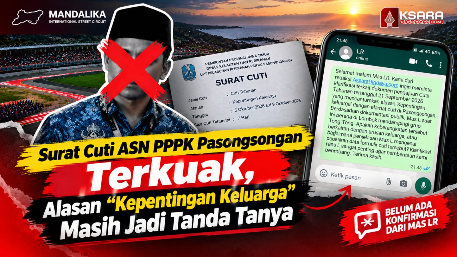 Surat Cuti ASN PPPK Pasongsongan Terkuak, Alasan “Kepentingan Keluarga” Masih Jadi Tanda Tanya